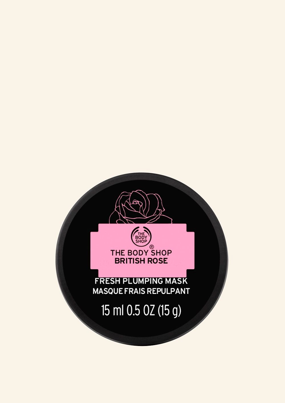 The Body Shop British Rose Fresh Plumping Mask, 15ml