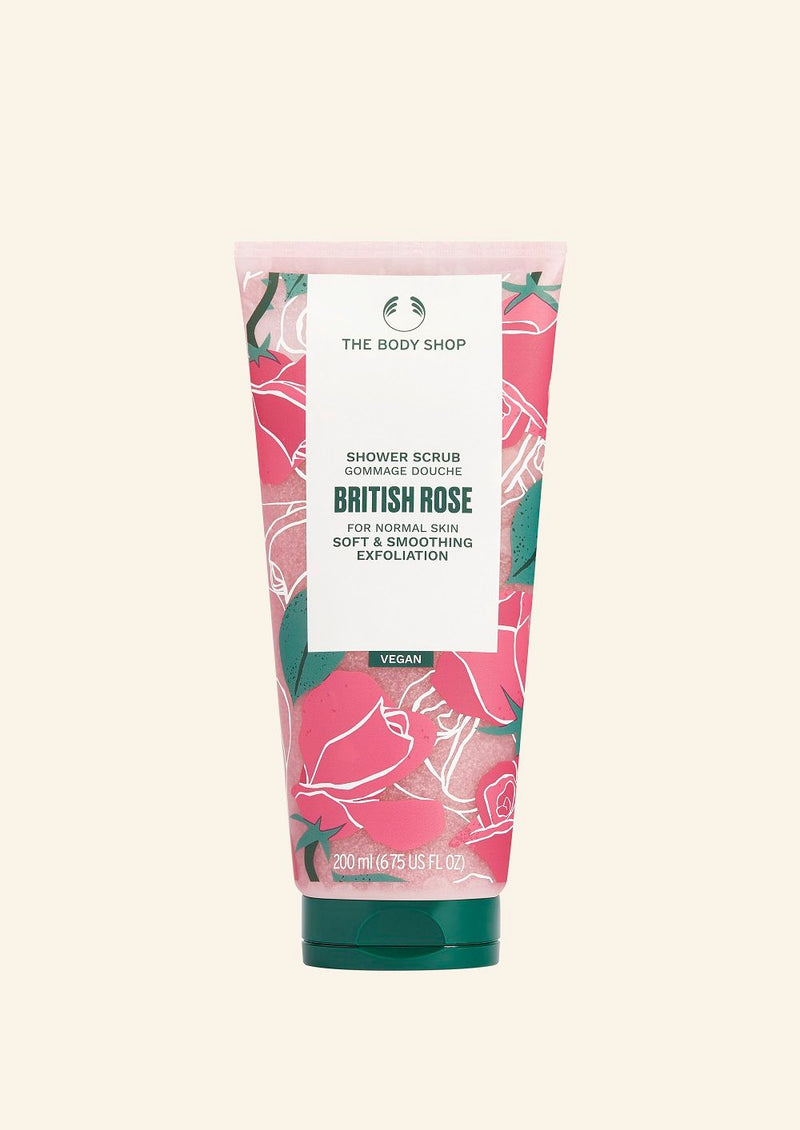 The Body Shop British Rose Shower Scrub, 50ml Buy at Indicrest