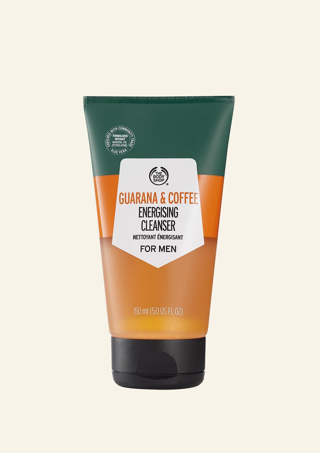 The Body Shop Guarana And Coffee Energising Cleanser For Men, 150ml