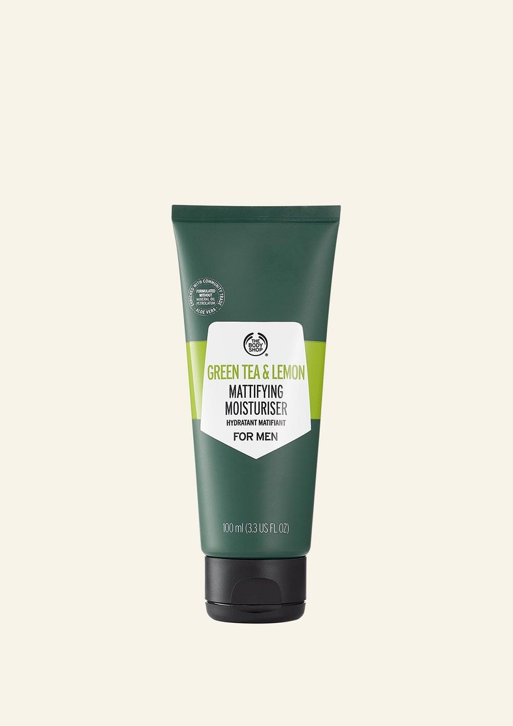 The Body Shop Green Tea And Lemon Mattifying Moisturiser For Men, 100ml