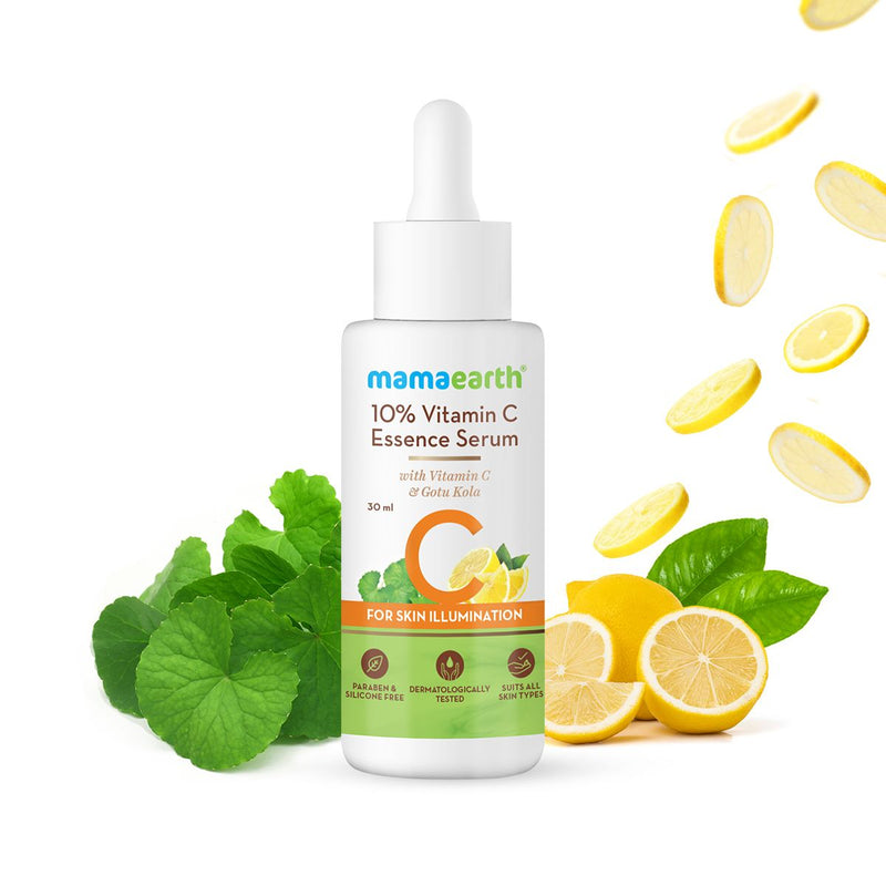 Mamaearth 10% Vitamin C Essence Serum with Vitamin C and Gotu Kola for Skin Illumination 30ml - Buy from Indicrest