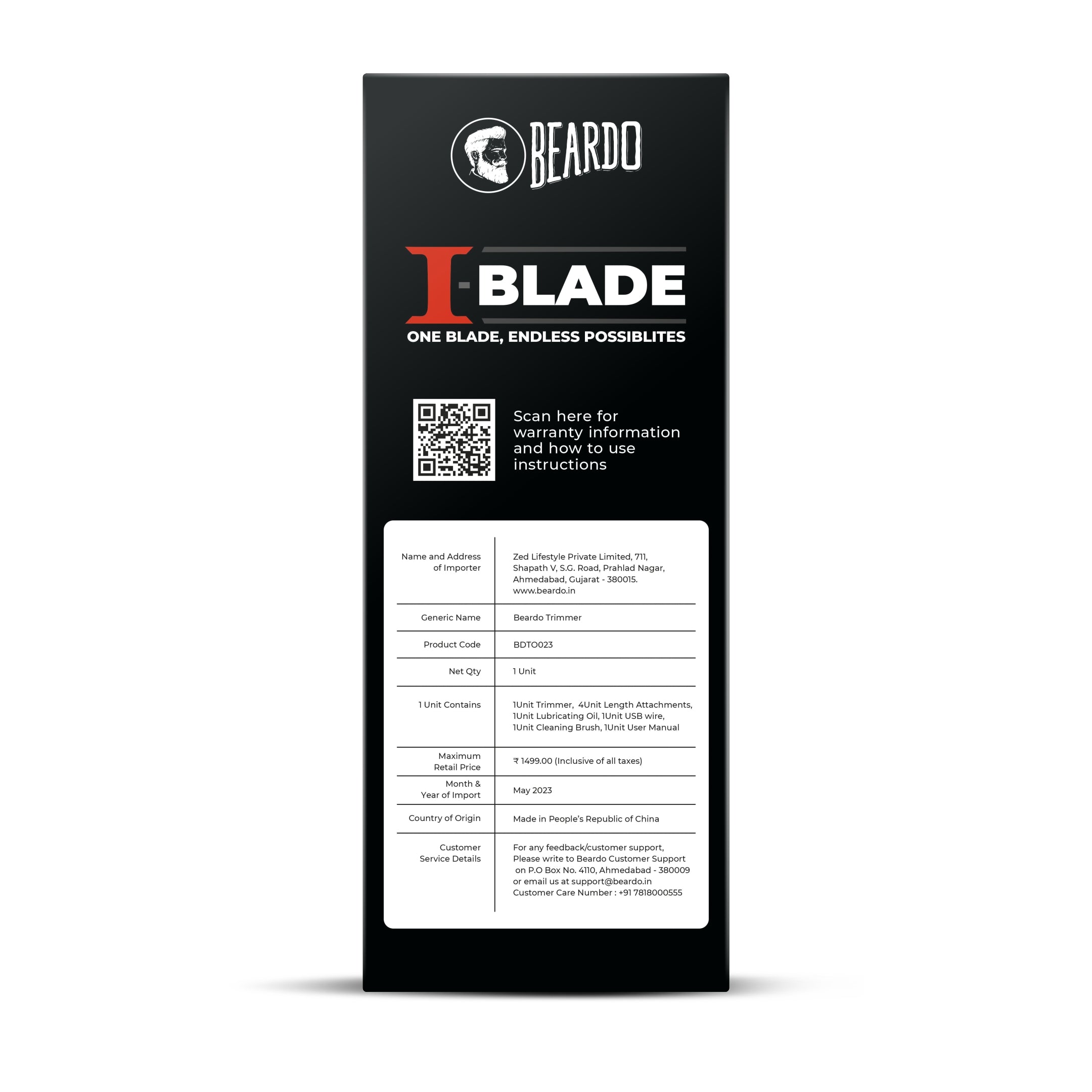 Beardo I-Blade Trimmer - Image 11 - Buy from Indicrest