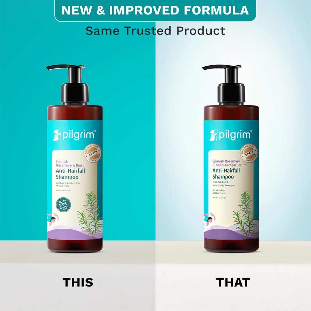 Pilgrim Spanish Rosemary and Multi-Protein Serum  Anti-Hairfall Shampoo,  400ml - Image 2 - Buy from Indicrest