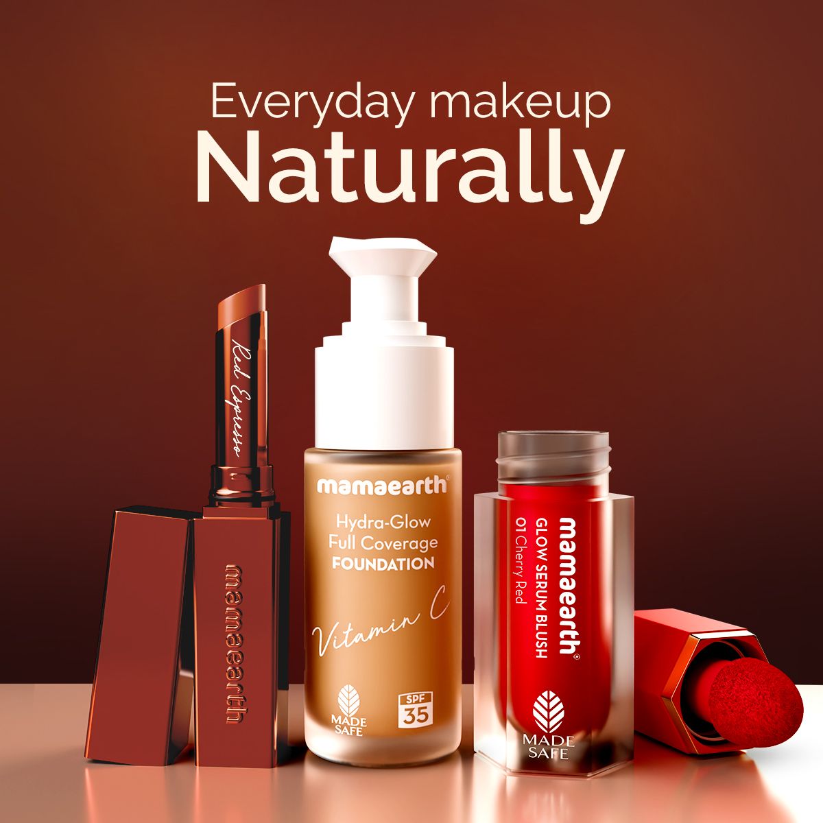 Mamaearth Luxe Matte Long Stay Lipstick with Passion Fruit Oil & Vitamin E, 2g | Red Espresso - Image 10 - Buy from Indicrest