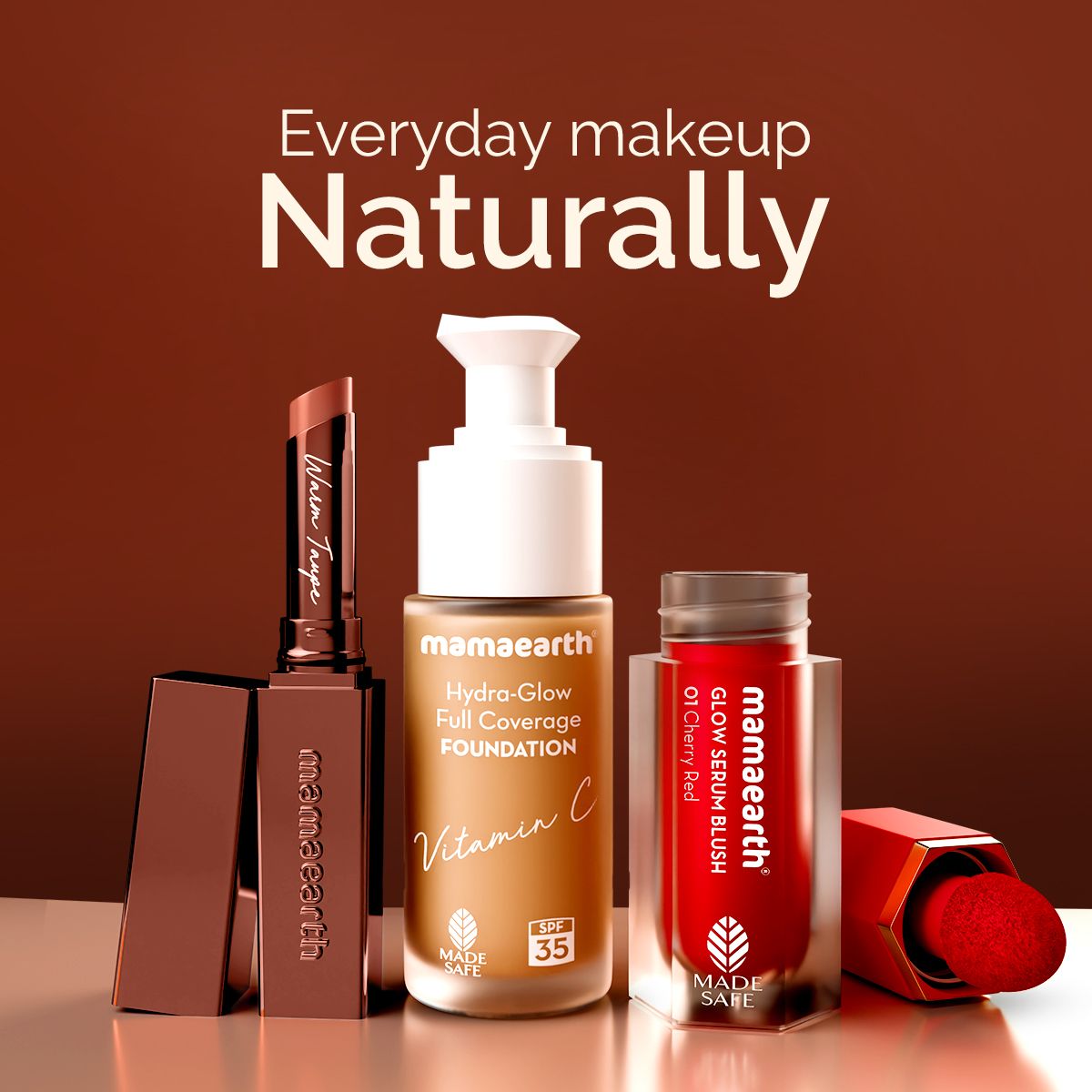 Mamaearth Luxe Matte Long Stay Lipstick with Passion Fruit Oil & Vitamin E, 2g | Warm Taupe - Image 10 - Buy from Indicrest