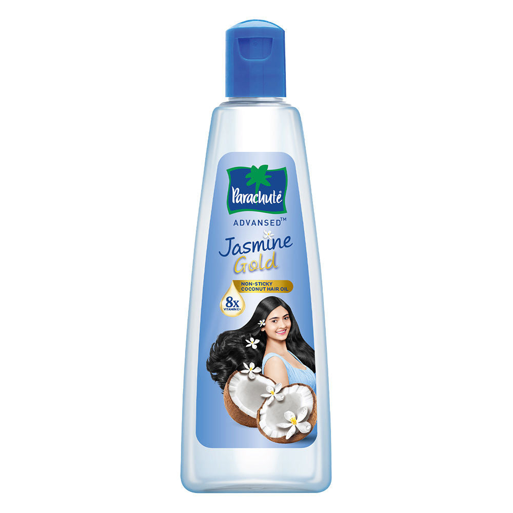 Parachute Advansed Jasmine Gold Coconut Hair Oil, Vitamin-E, Super Shiny Hair, Non-sticky, 500ml