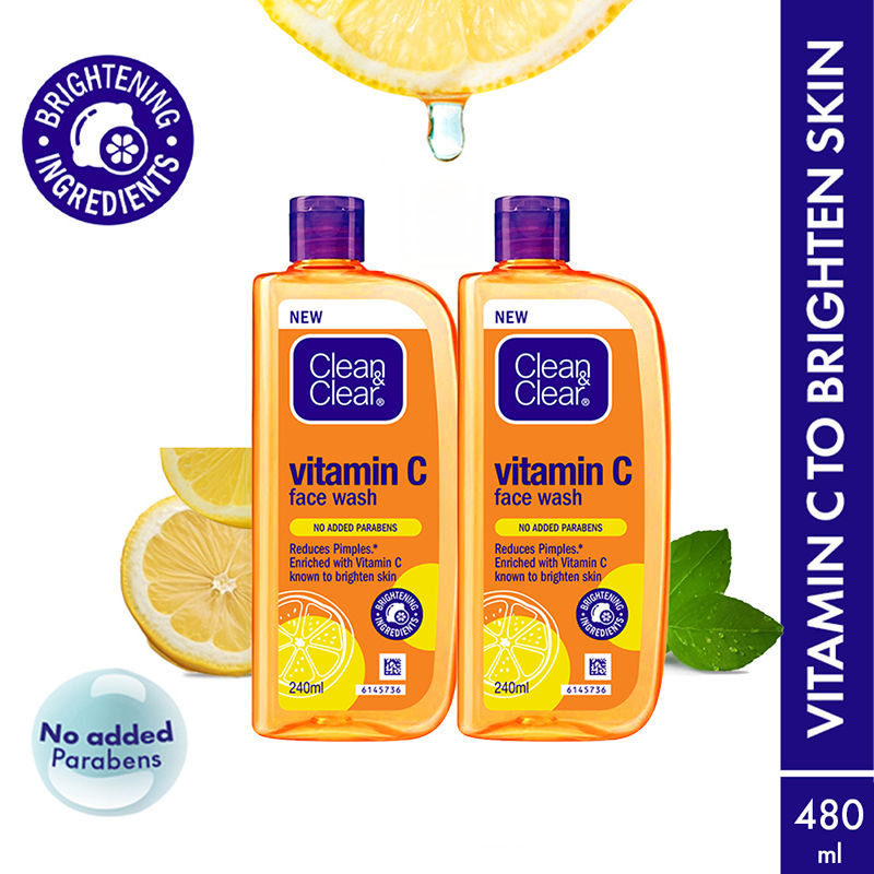 Clean & Clear Vitamin C Face Wash (Buy 1 Get 1 Free), 2 pieces
