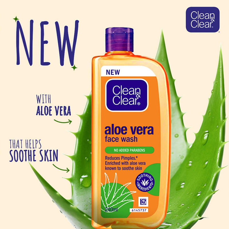 Clean & Clear Aloe Vera Face Wash (Buy 1 Get 1 Free), 2 pieces Buy at Indicrest Image 3