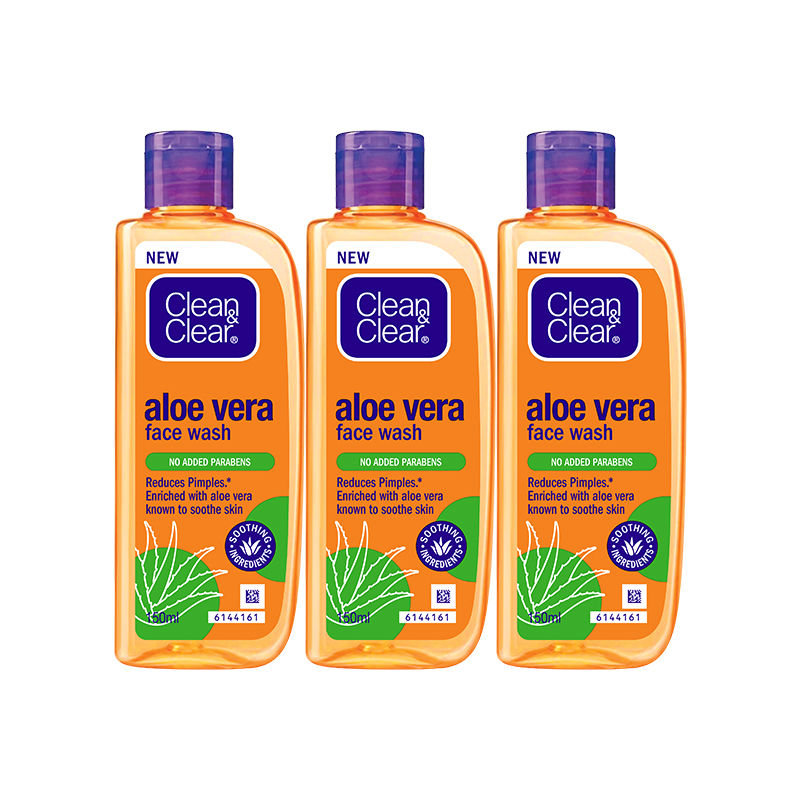 Clean & Clear Aloe Vera Face Wash Gentle Hydrating Cleanser for Oily Skin & Acne (Pack of 3), 3 pieces Buy at Indicrest Image 8