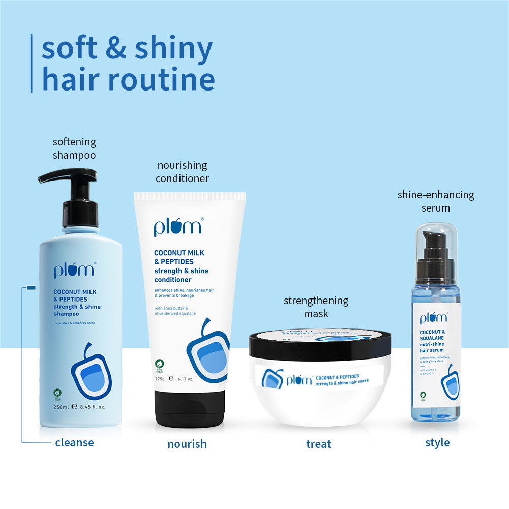 Coconut & Peptides Soft Hair Duo| Shampoo, Conditioner
