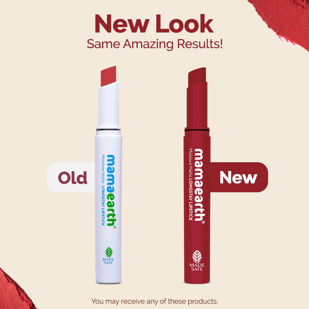 Mamaearth Moisture Matte Longstay Lipstick, 2g | Cherry Punch - Image 3 - Buy from Indicrest