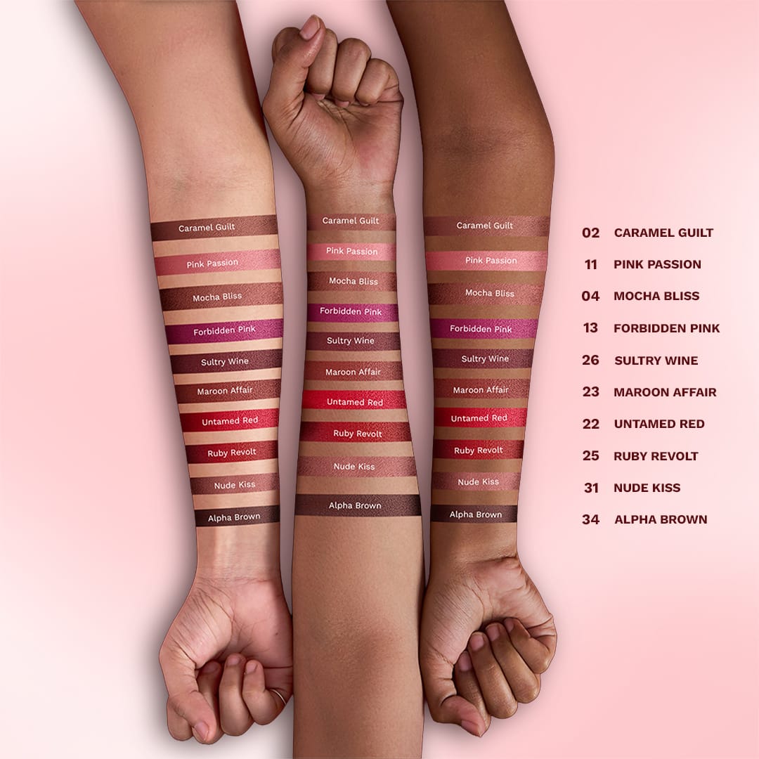 pilgrim matte me up serum bullet lipstick sultry wine 26   Image 11   Buy from Indicrest