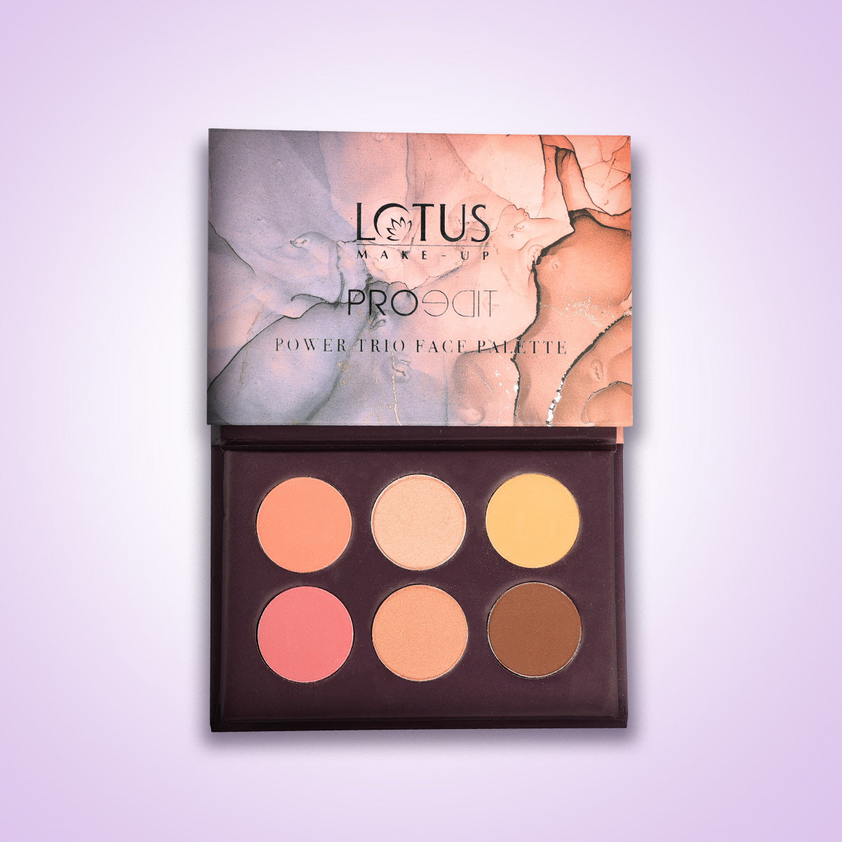Lotus Herbals Proedit Power Trio Face Palette, 6 X 2.2g