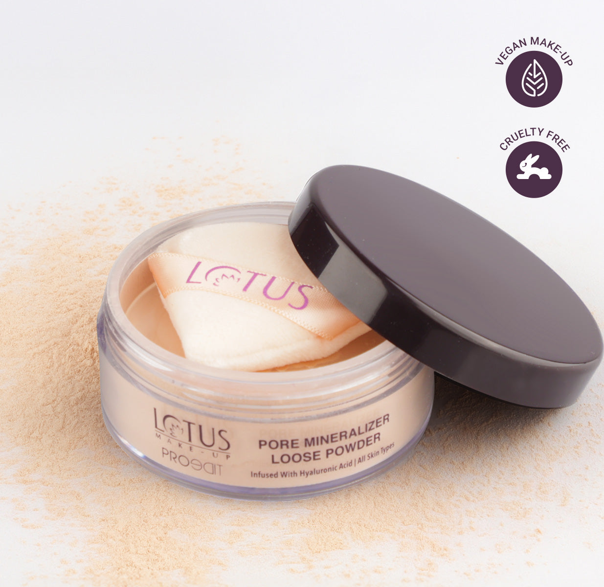 Lotus Herbals Proedit Pore Mineralizer Loose Powder, 02 LATTE, 18g