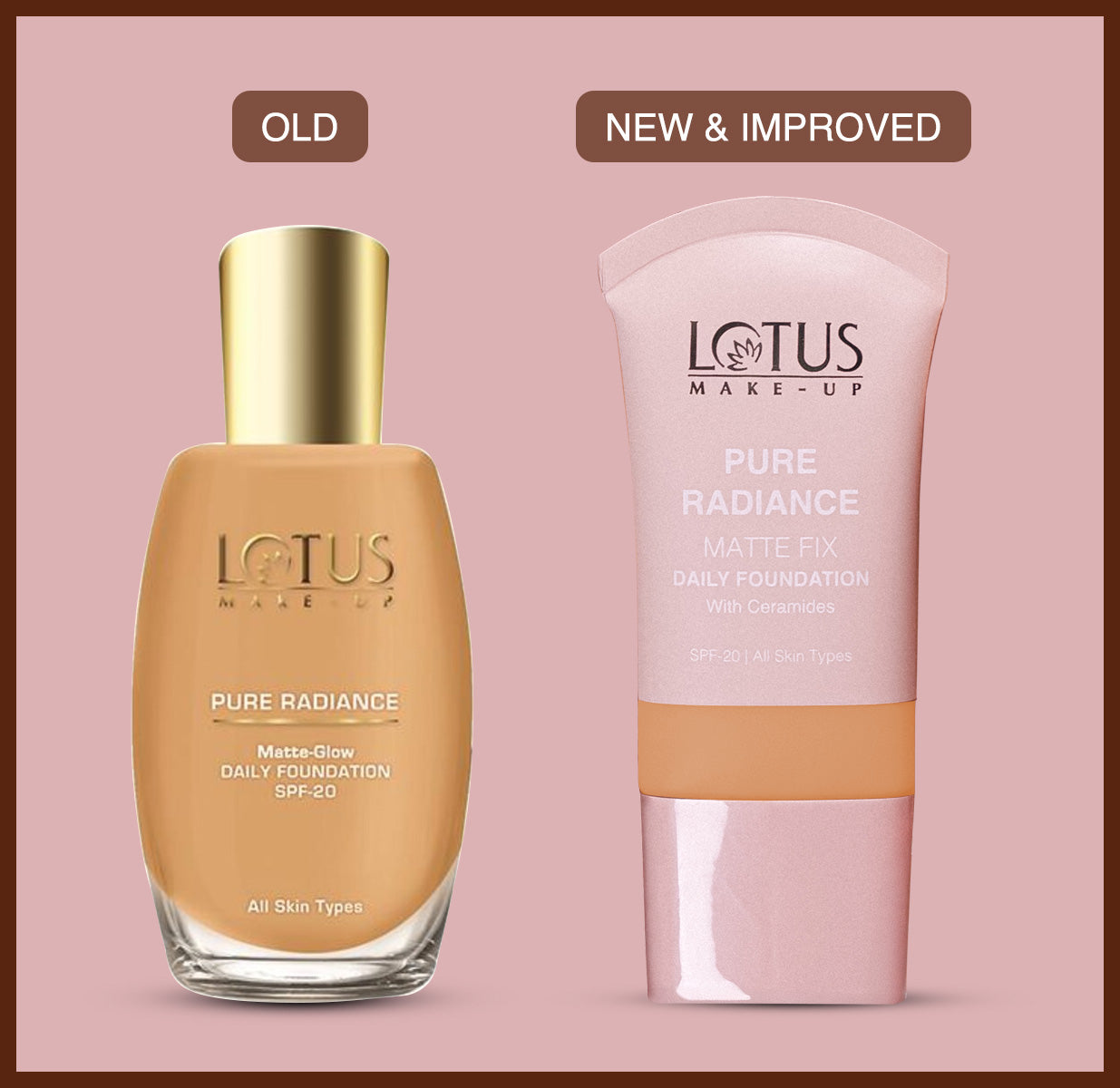 Lotus Herbals Make-Up Pure Radiance Matte Foundation SPF 20, MAPLE GLOW