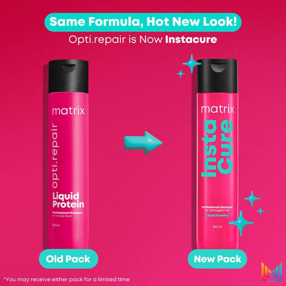 Matrix InstaCure Liquid Protein Shampoo for Damaged Hair, Reduce Split Ends, Breakage, Paraben Free, 350ml Buy at Indicrest Image 2