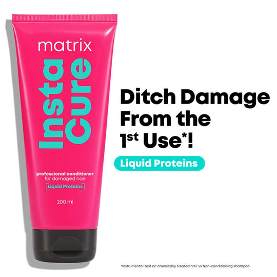 Matrix InstaCure Liquid Protein Conditioner for Damaged Hair, Reduced Split Ends & Breakage, 200ml Buy at Indicrest