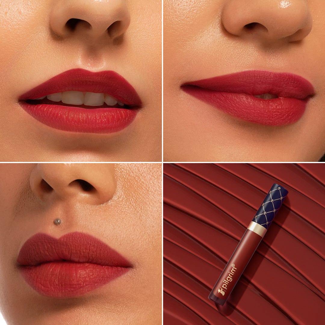 pilgrim the french collection liquid lipstick french red 12   Image 2   Buy from Indicrest