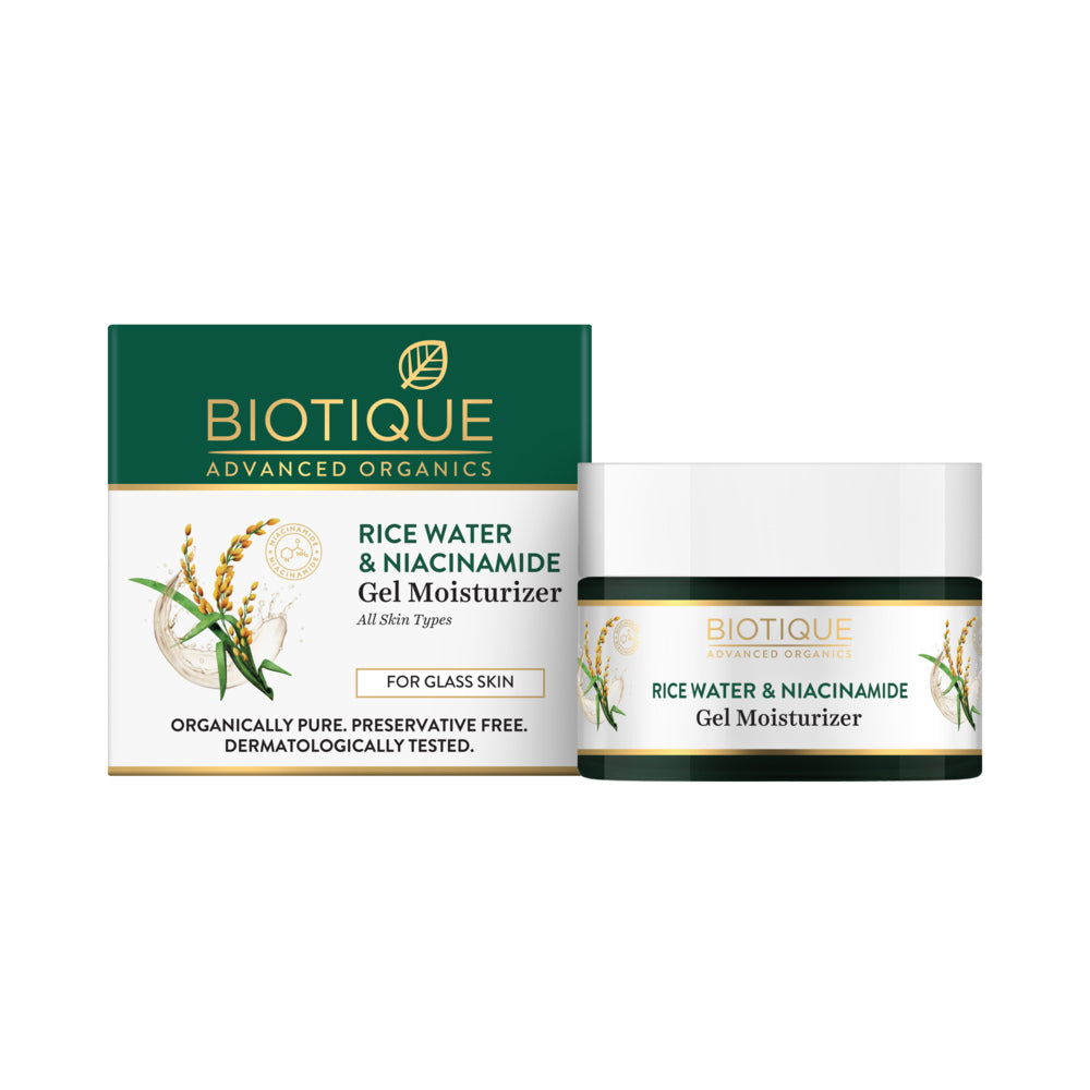 Biotique Rice Water & Niacinamide Gel Moisturizer, 50ml - Buy from Indicrest