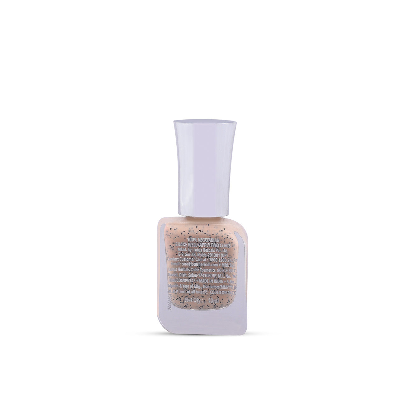 Lotus Herbals Make-Up Ecostay Cookie Crumble Nail Enamel | Chip Resistent , Smokey Slate E124, 10ml
