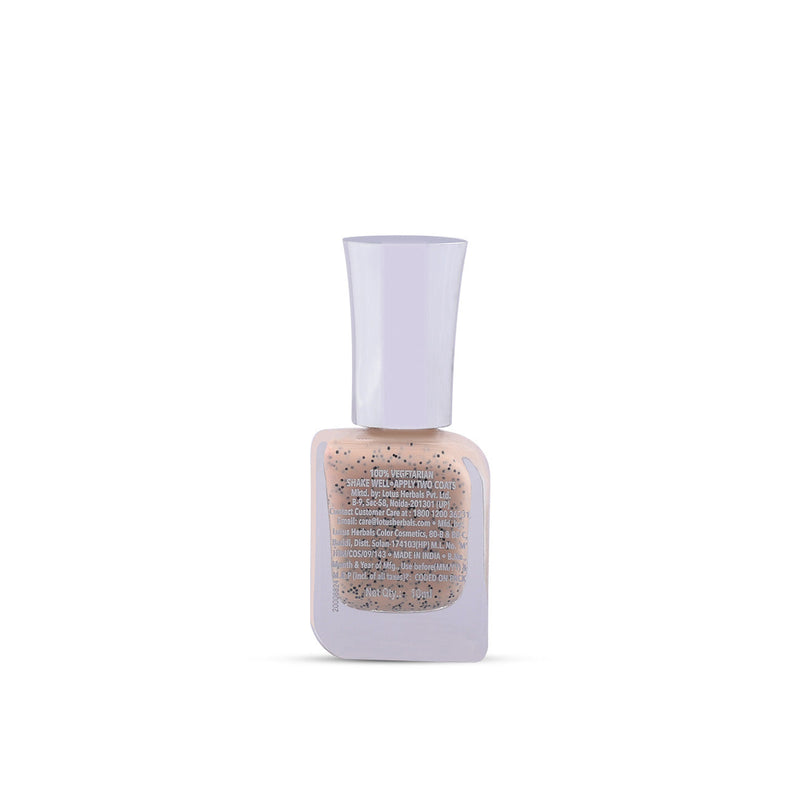 Lotus Herbals Make-Up Ecostay Cookie Crumble Nail Enamel | Chip Resistent , Smokey Slate E124, 10ml