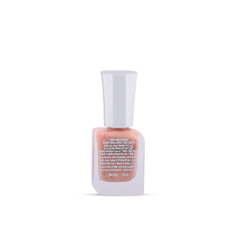 Lotus Herbals Make-Up Ecostay Cookie Crumble Nail Enamel | Chip Resistent , Sugar City E120