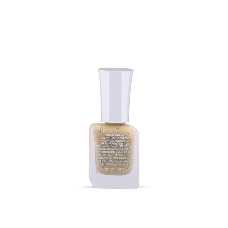 Lotus Herbals Make-Up Ecostay Cookie Crumble Nail Enamel | Chip Resistent , Sweet Tooth E116, 10ml