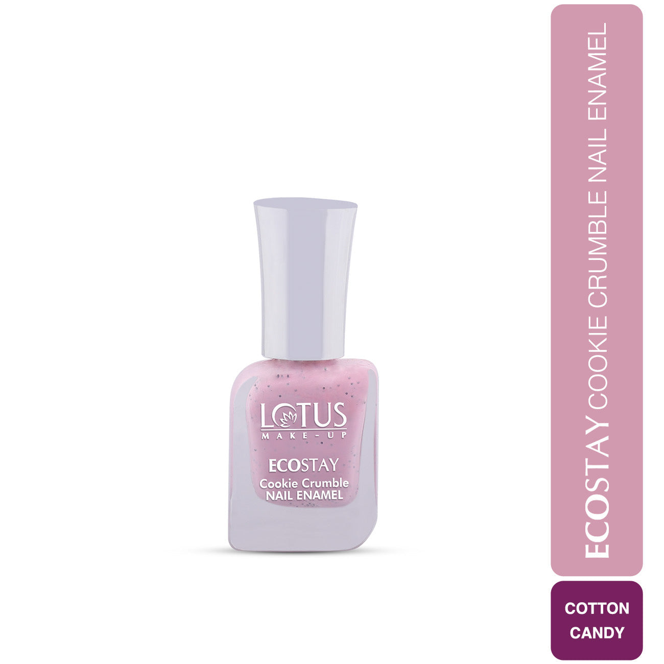 Lotus Herbals Make-Up Ecostay Cookie Crumble Nail Enamel | Chip Resistent , Pink Fest E128, 10ml