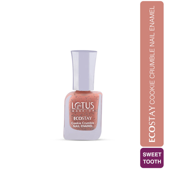 Lotus Herbals Make-Up Ecostay Cookie Crumble Nail Enamel | Chip Resistent , Sweet Treat E119, 10ml