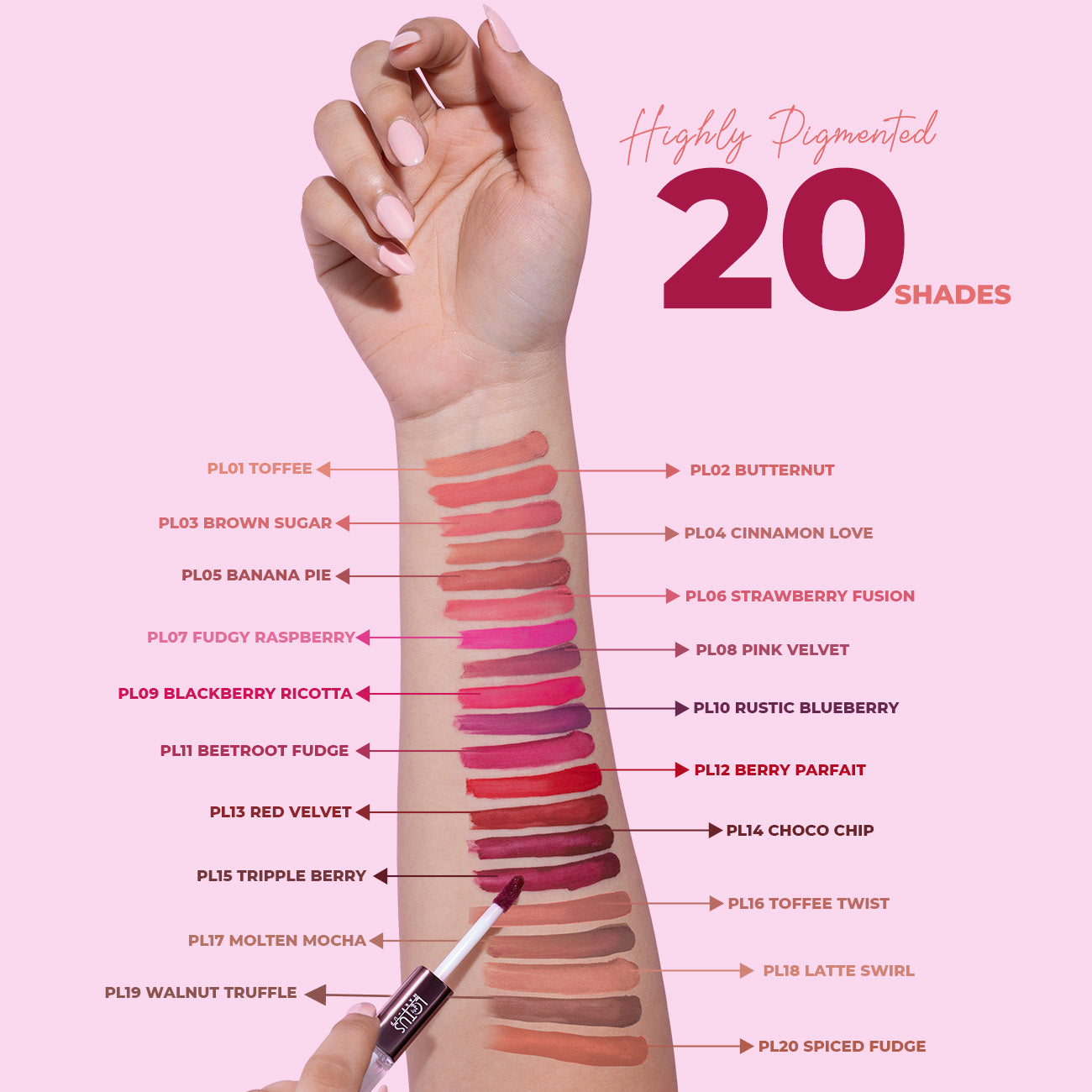 Lotus Herbals Proedit Prep And Swipe Lip Color, Fudgy Raspberry PL07