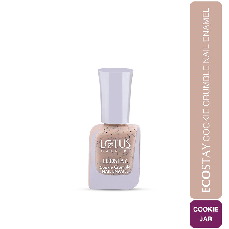 Lotus Herbals Make-Up Ecostay Cookie Crumble Nail Enamel | Chip Resistent , Lilac Land E123, 10ml