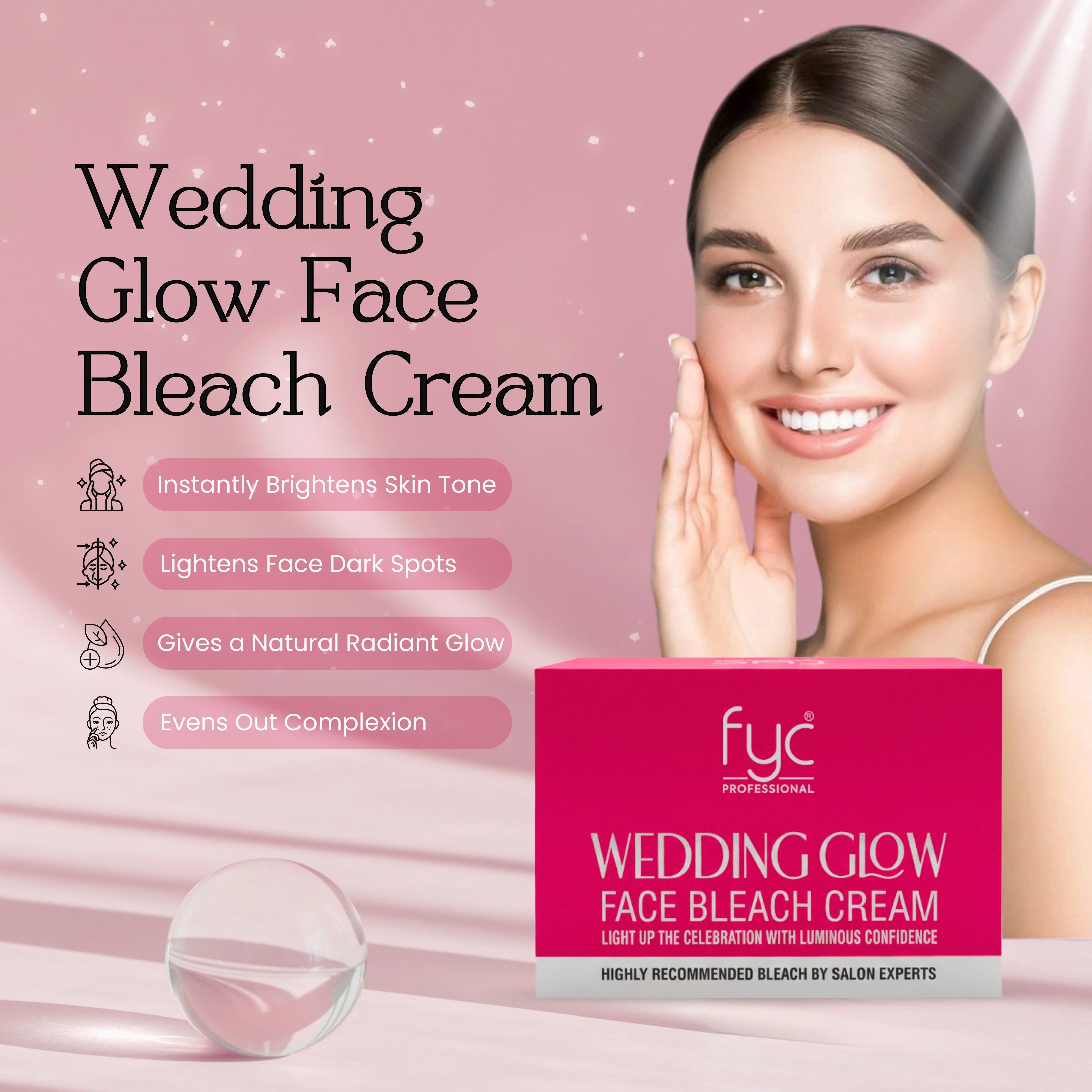 fyc-professional-wedding-glow-face-bleach-cream-270g - Image 3 - Buy from Indicrest