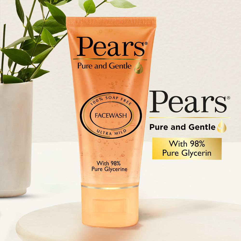 Pears Pure and Gentle Daily Cleansing Facewash Ultra Mild Cleanser with Glycerine, 150g Buy at Indicrest Image 5