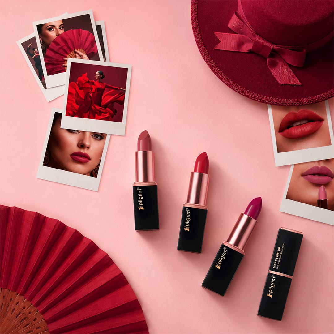 pilgrim matte me up serum bullet lipstick ruby revolt 25   Image 13   Buy from Indicrest