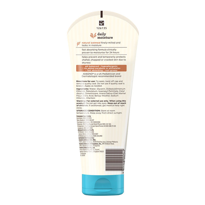Aveeno Baby Daily Moisture LotionOatmeal Face & Body Moisturizer for Dry, Itchy & Sensitive Skin, 227gm