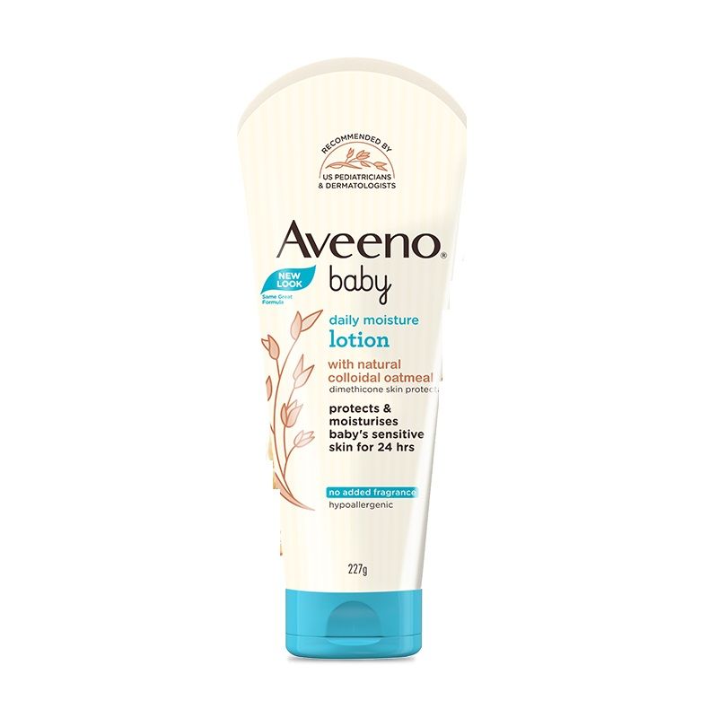 Aveeno Baby Daily Moisture LotionOatmeal Face & Body Moisturizer for Dry, Itchy & Sensitive Skin, 227gm