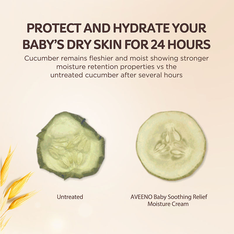 Aveeno Baby Soothing Relief Face & Body Moisture CreamOatmeal for Dry, Sensitive & Gentle Skin, 227g