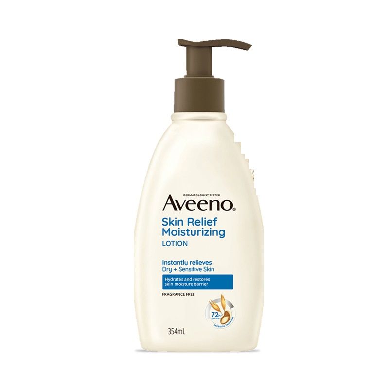 Aveeno Skin Relief Moisturising Lotion - Oat + Shea Butter Body Moisturizer For Dry & Sensitive Skin, 354ml