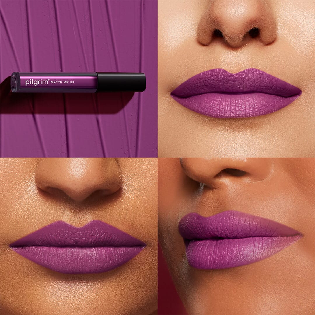 pilgrim matte me up liquid lipstick sizzlin magenta 14   Image 2   Buy from Indicrest