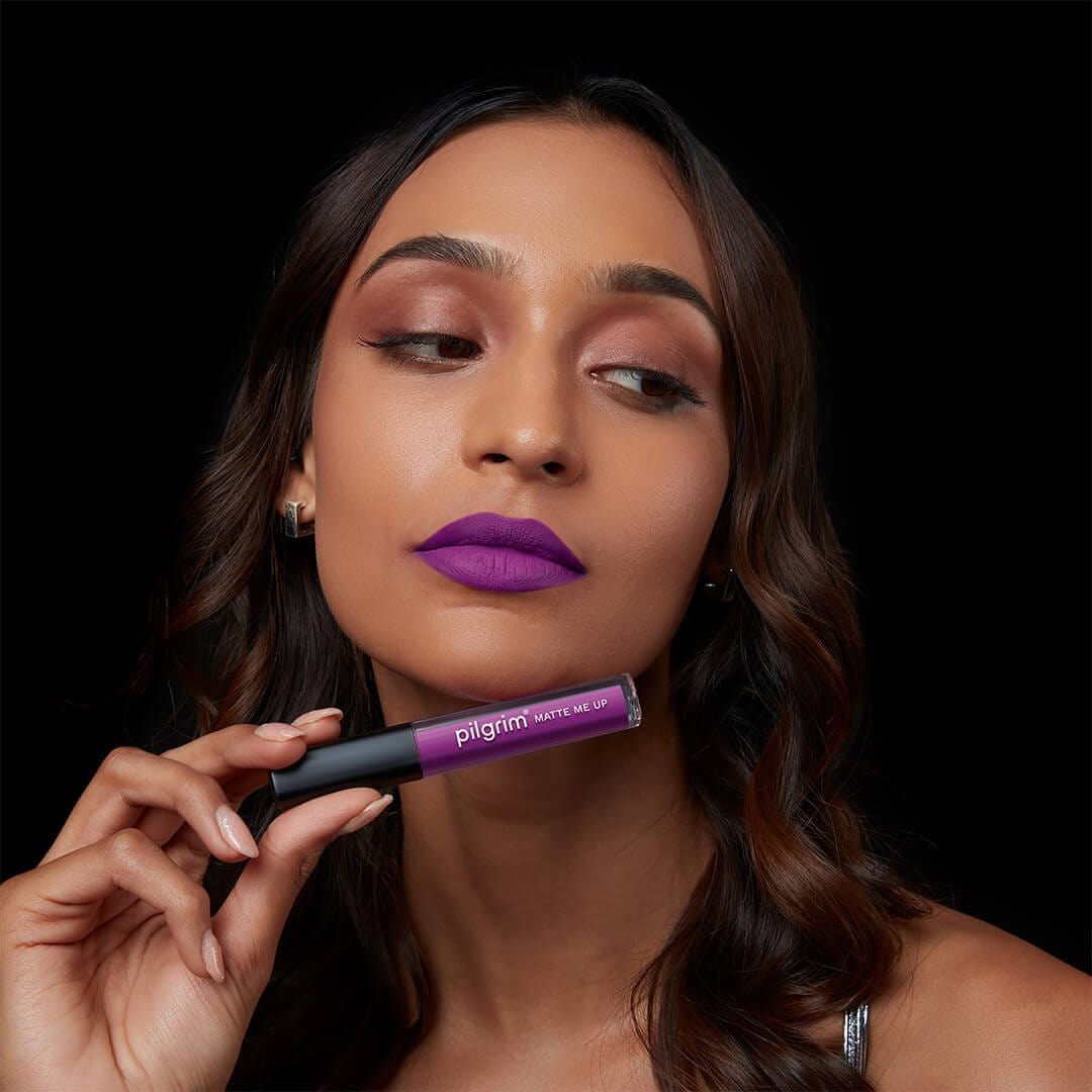 pilgrim matte me up liquid lipstick sizzlin magenta 14   Image 4   Buy from Indicrest