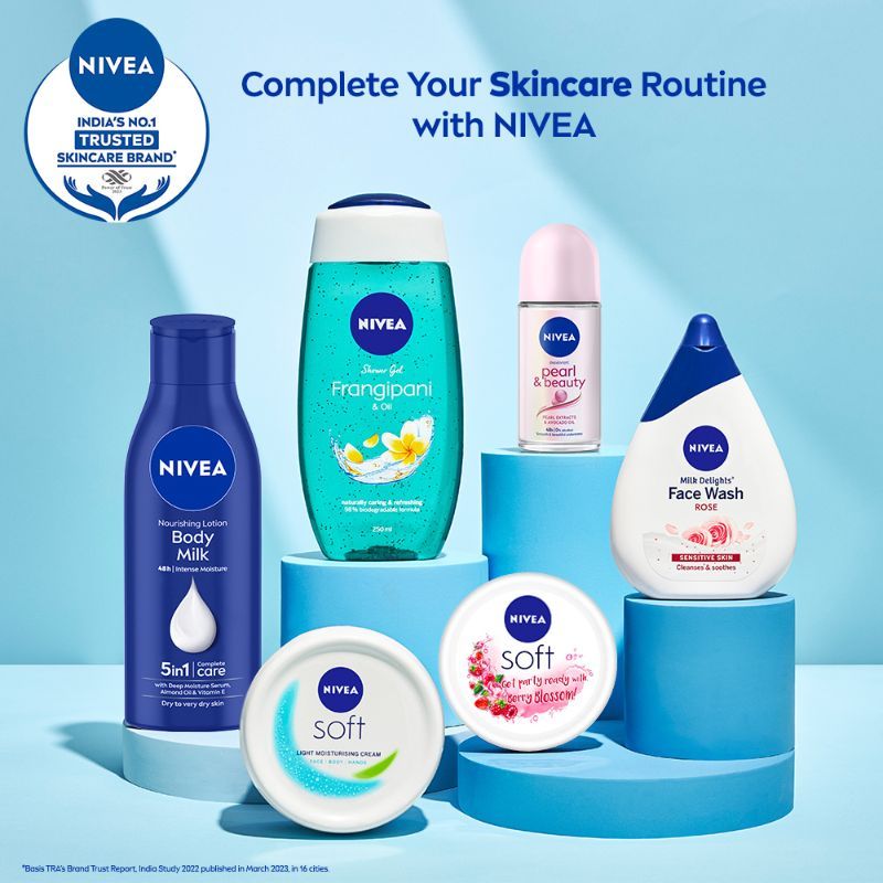 Nivea Bestselling- Moisturizing Face & Body Care Combo, 600ml+300ml Buy at Indicrest Image 11