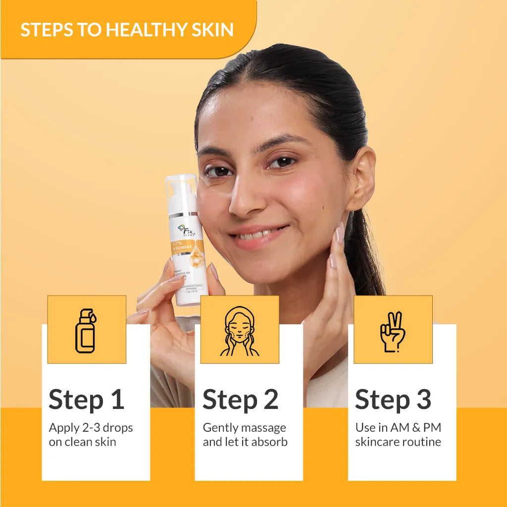 Fixderma 17% Vitamin C Face Serum | Quick Absorbing Serum for Bright & Even Toned Skin, 30g - Image 6 - Buy from Indicrest
