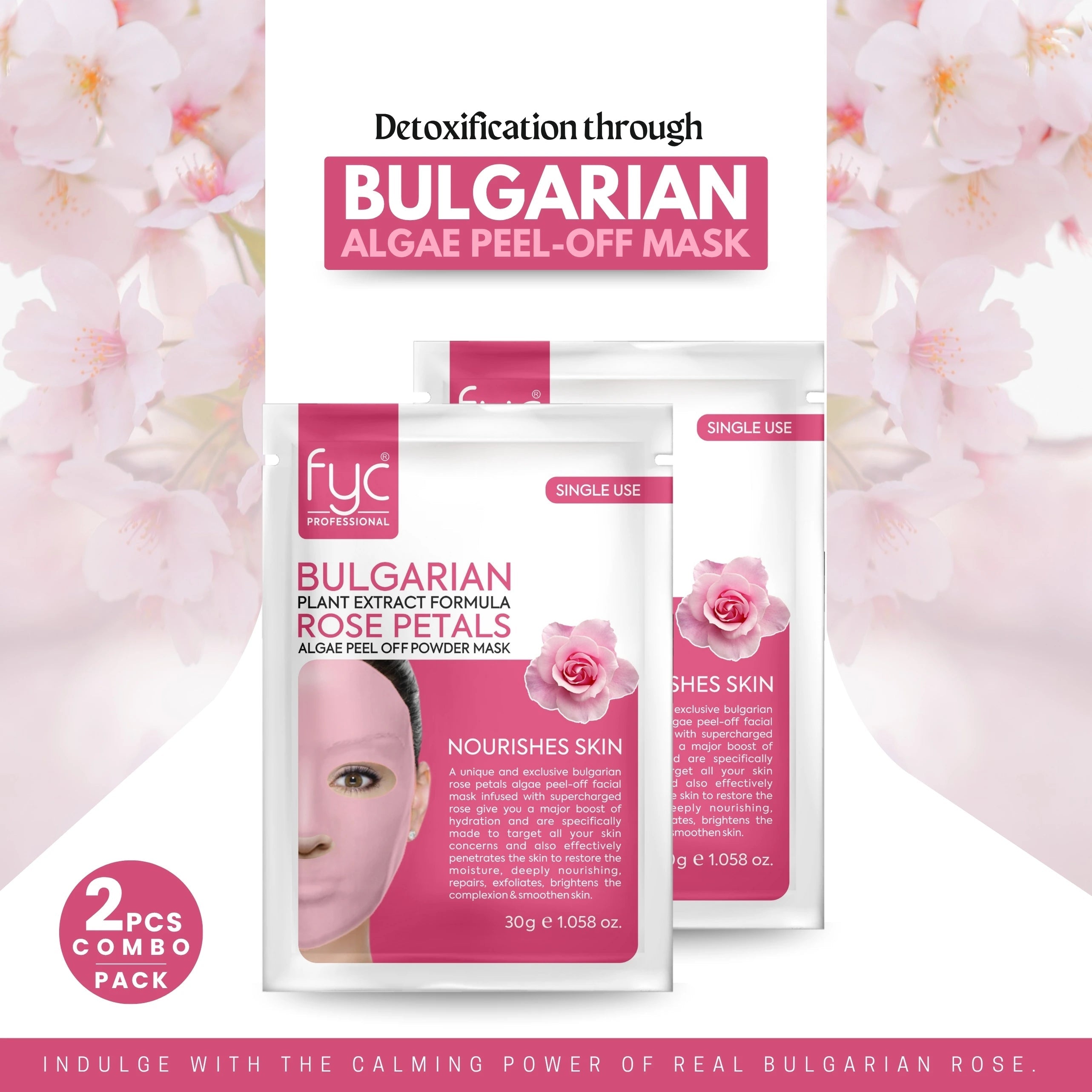 fyc-professional-bulgarian-rose-peeloff-mask-pack-of-2x30g - Image 2 - Buy from Indicrest