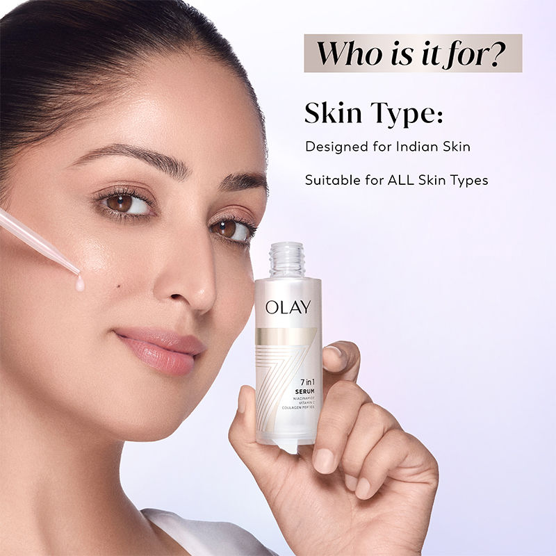 Olay 7in1 Serum with Niacimide, Vitamin C, Collagen Peptides, Fights 7 Skin Issues, 30ml Buy at Indicrest Image 9