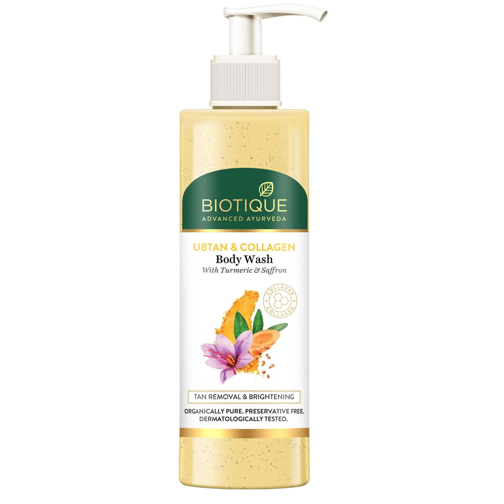 Biotique Ubtan & Collagen Body Wash, 200ml - Buy from Indicrest