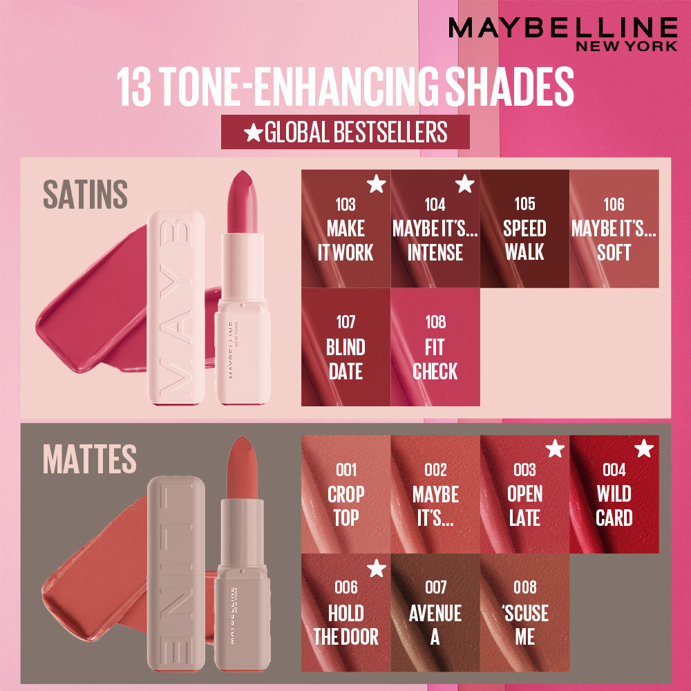 Maybelline Serum Matte Lipstick - 8Hr hydration, One-Swipe Bold Color - 003 Open Late, 4.5g Buy at Indicrest Image 8