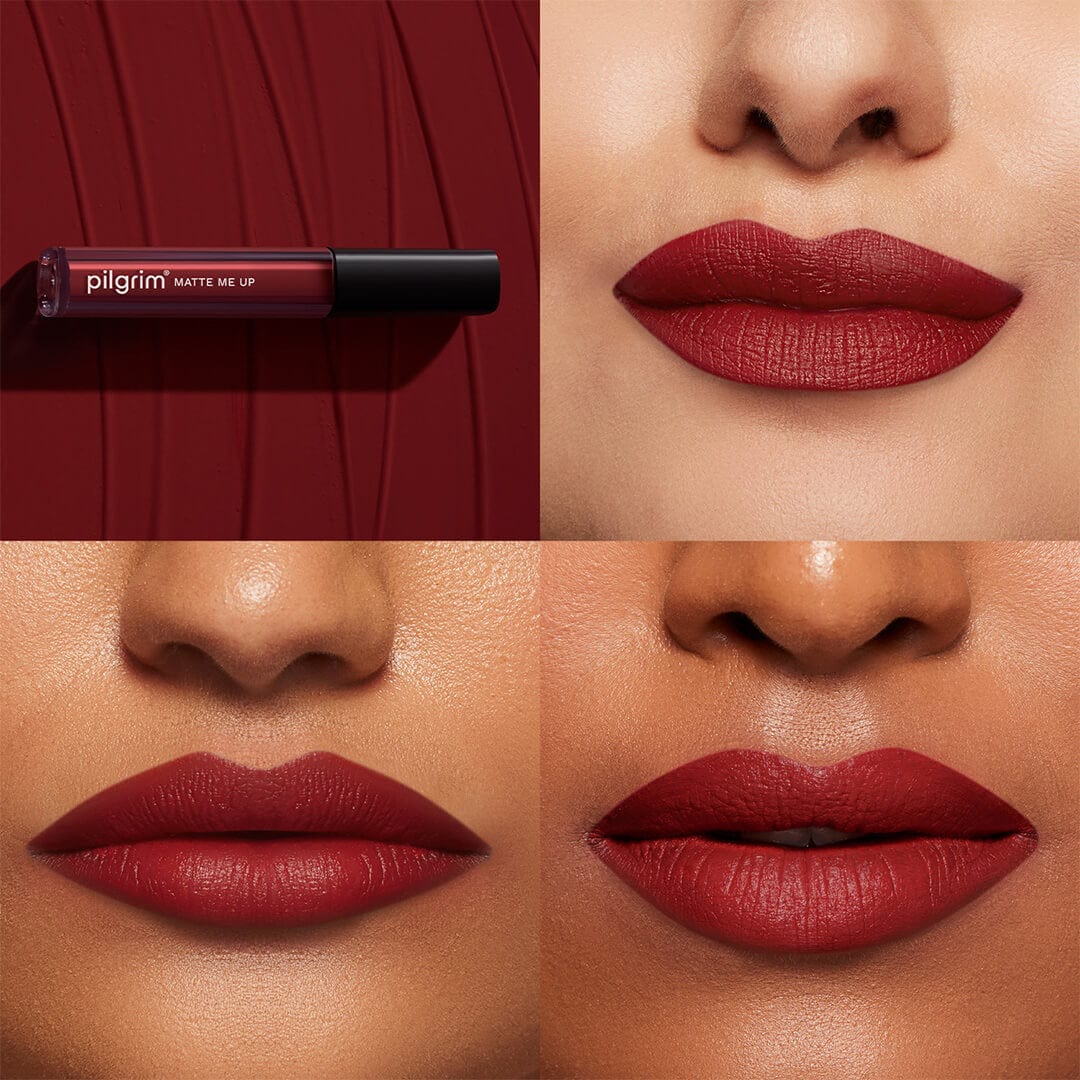 pilgrim matte me up liquid lipstick ruby fling 19   Image 2   Buy from Indicrest