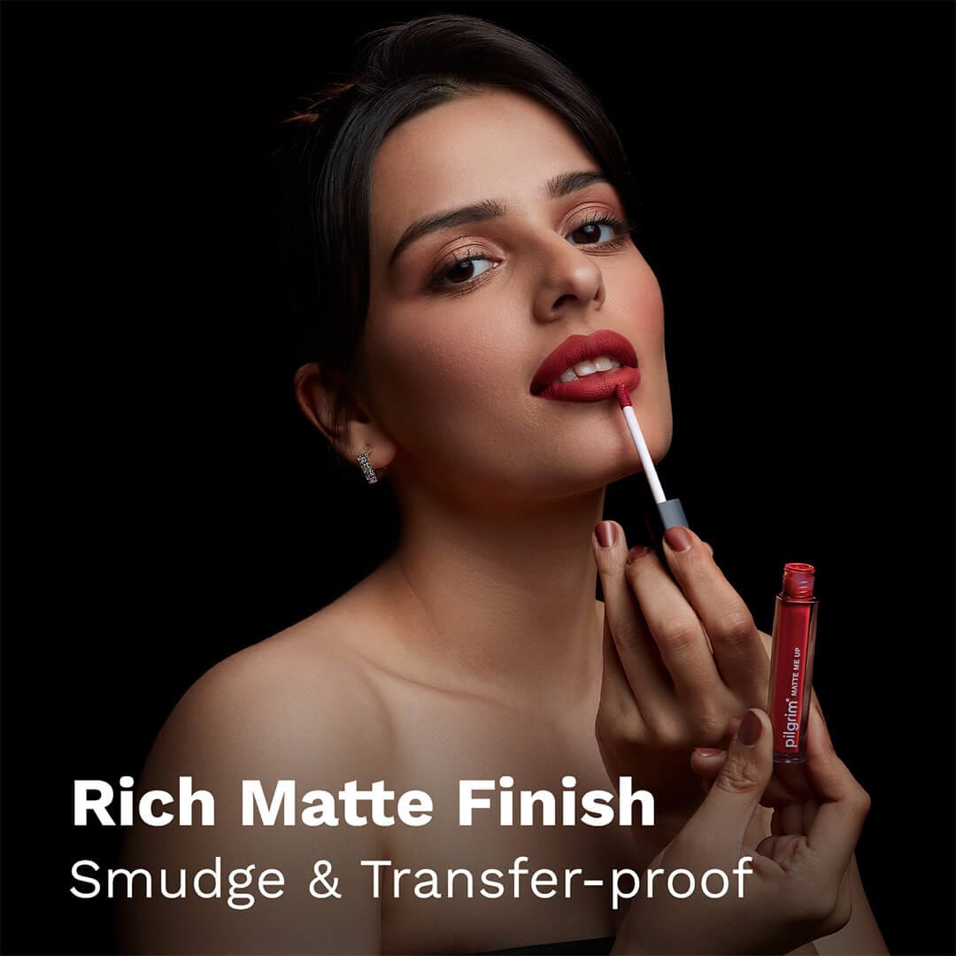 pilgrim matte me up liquid lipstick ruby fling 19   Image 3   Buy from Indicrest