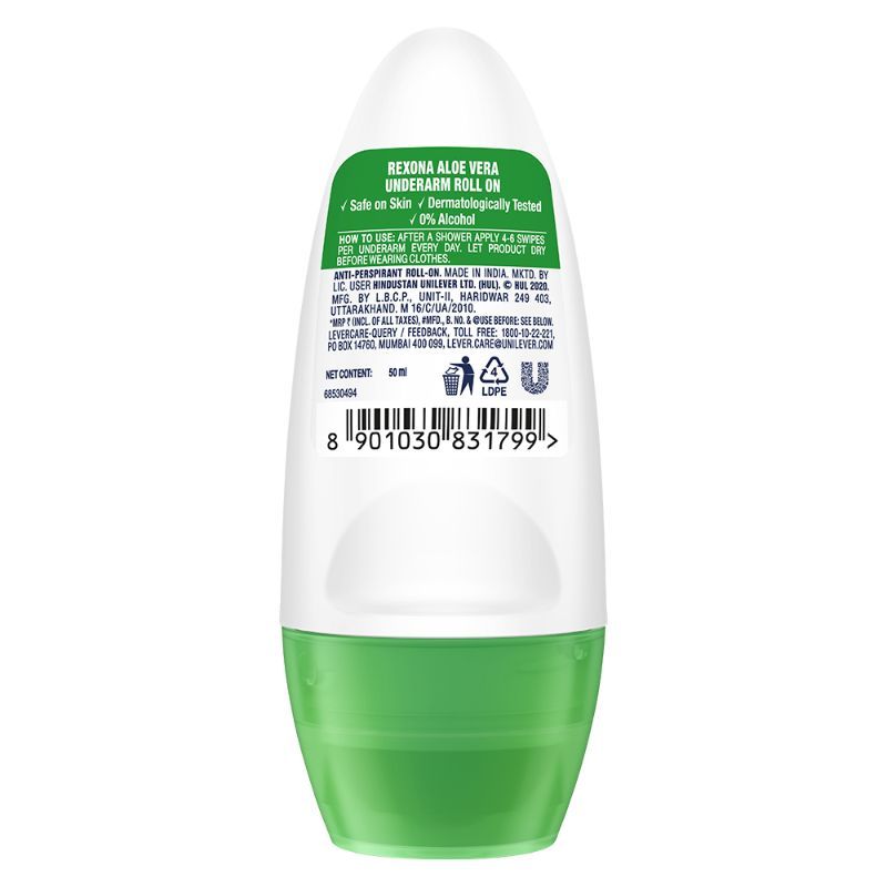 Rexona Aloe Vera Underarm Roll On Deodorant For Women, 50ml Buy at Indicrest Image 3