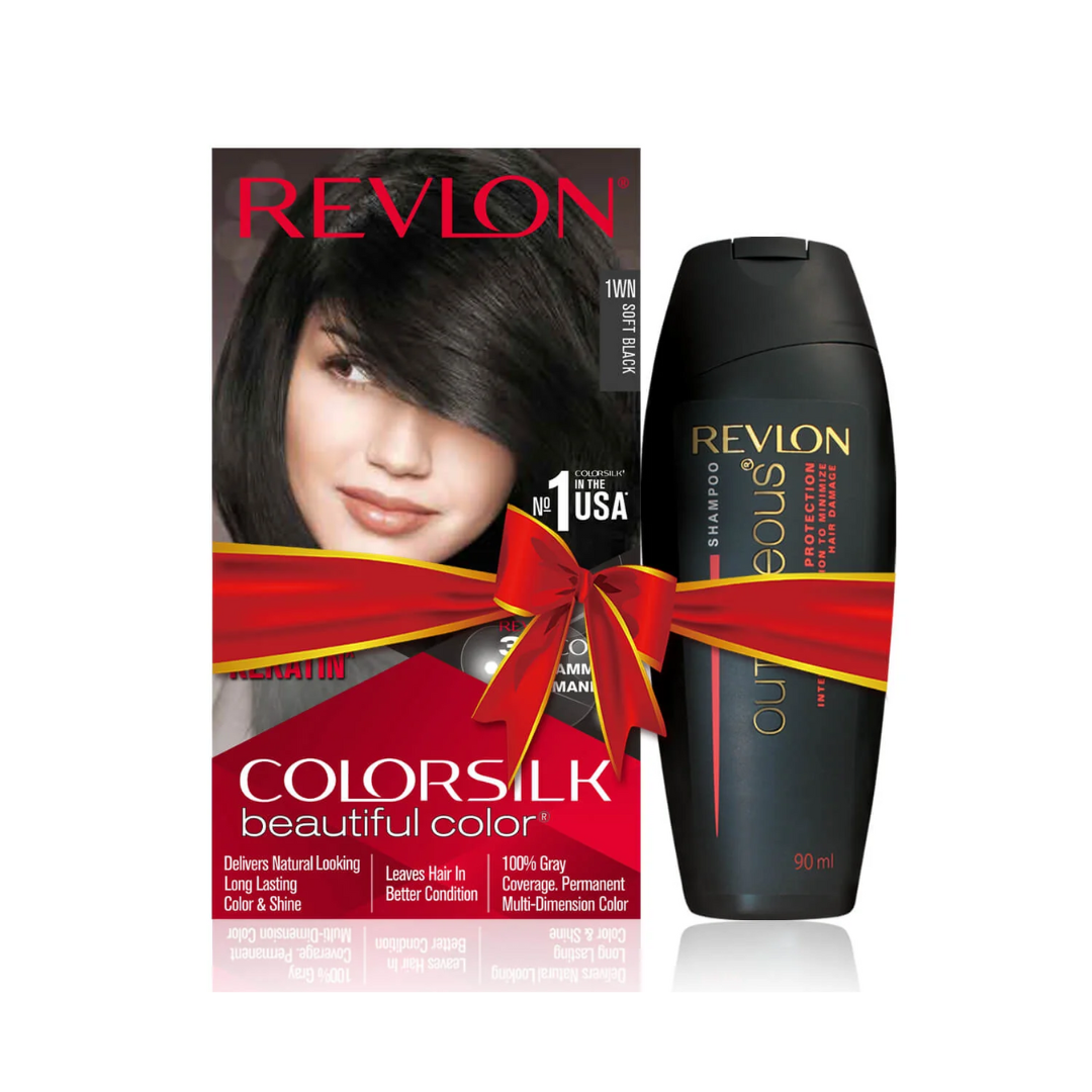 Revlon Colorsilk Beautiful Color + Outrageous Shampoo, 3DB Deep Burgundy + Shampoo, 90ml - Image 9 - Buy from Indicrest